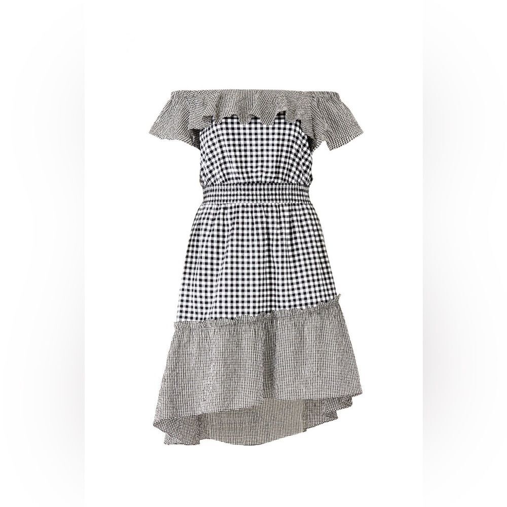 BLACK AND WHITE PLAID CHECKERED DRESS XL 0X
